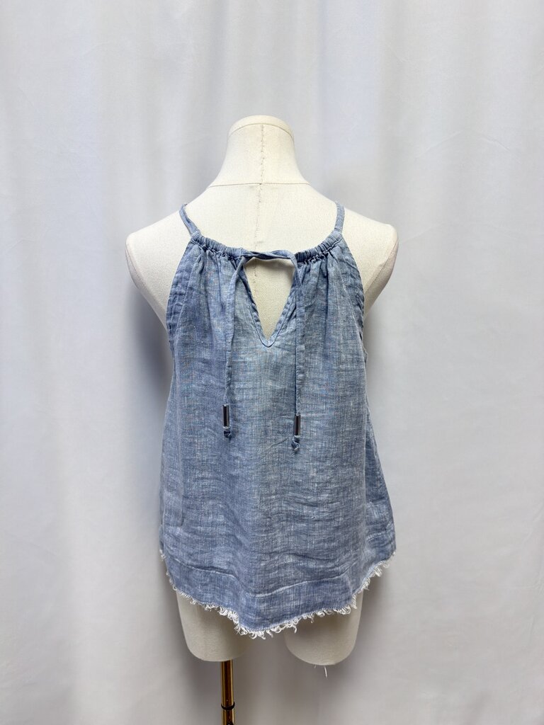 Maeve Shimmer Linen Halter Tank