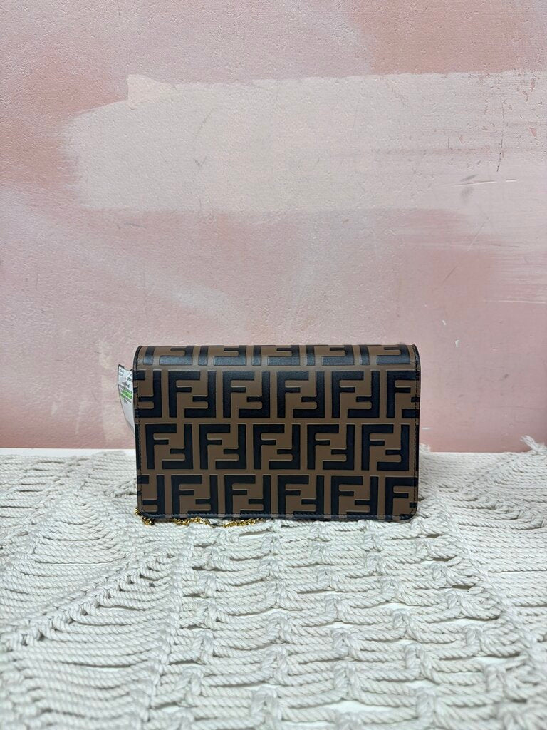 Fendi Diamonds Wallet on a Chain w/Box and Dustbag (In Stoes $1350)
