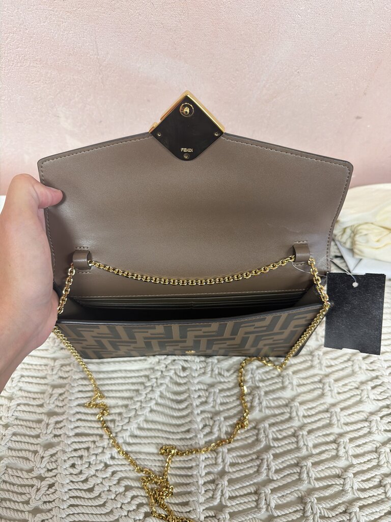 Fendi Diamonds Wallet on a Chain w/Box and Dustbag (In Stoes $1350)