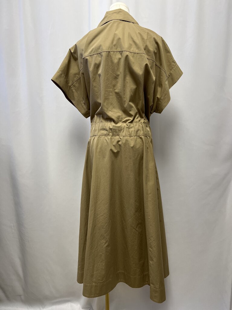Lafayette 148 Cotton Belted Short Sleeve Dress