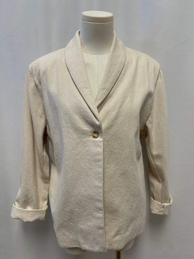 Still Here Speckled Cotton Blazer