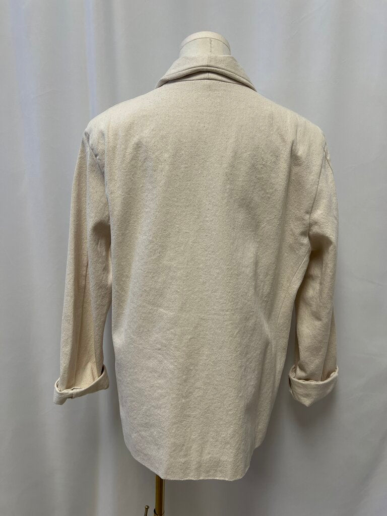 Still Here Speckled Cotton Blazer