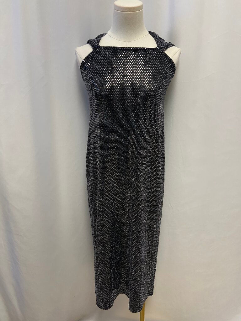DODO BAR OR Metallic Open Back Dress NWT