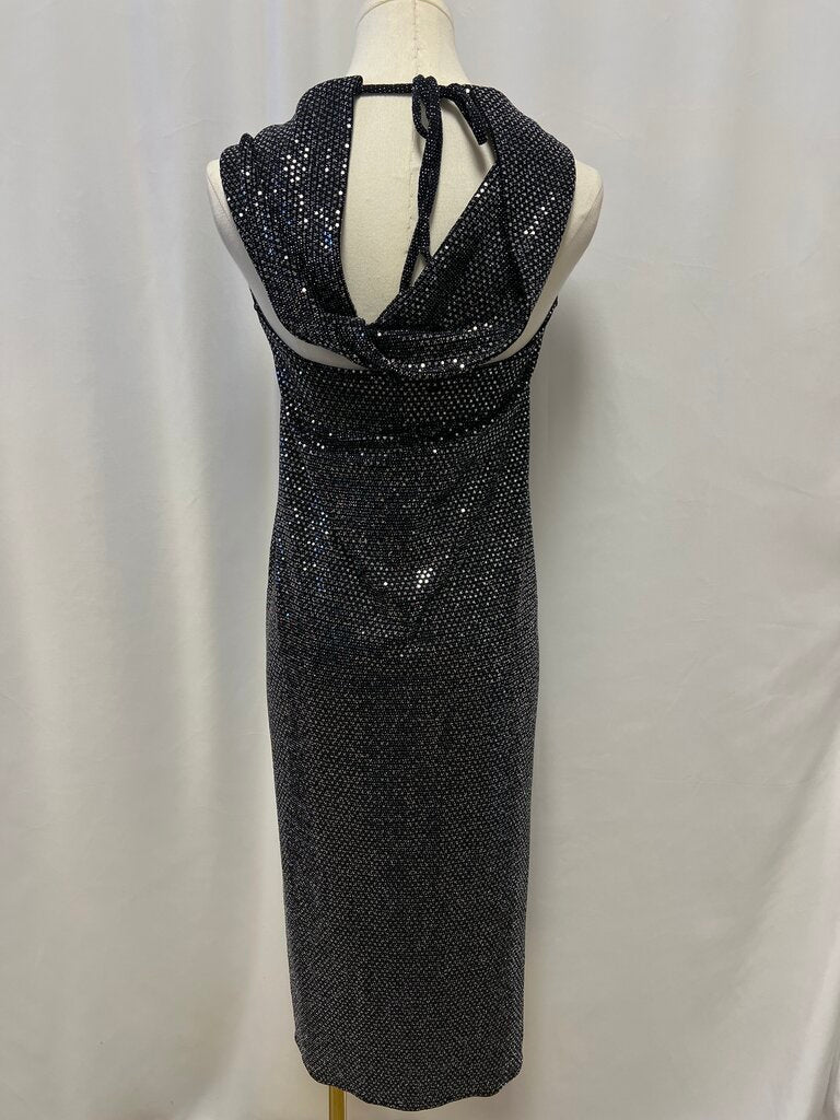 DODO BAR OR Metallic Open Back Dress NWT