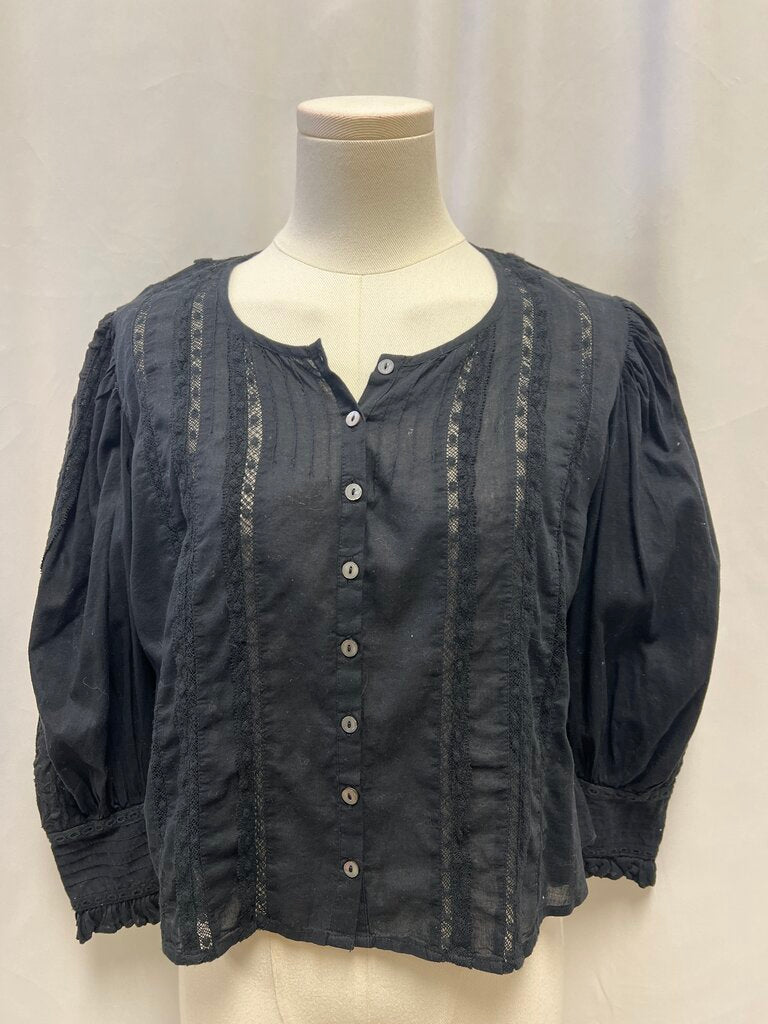 LoveShackFancy Lace Detail Blouse