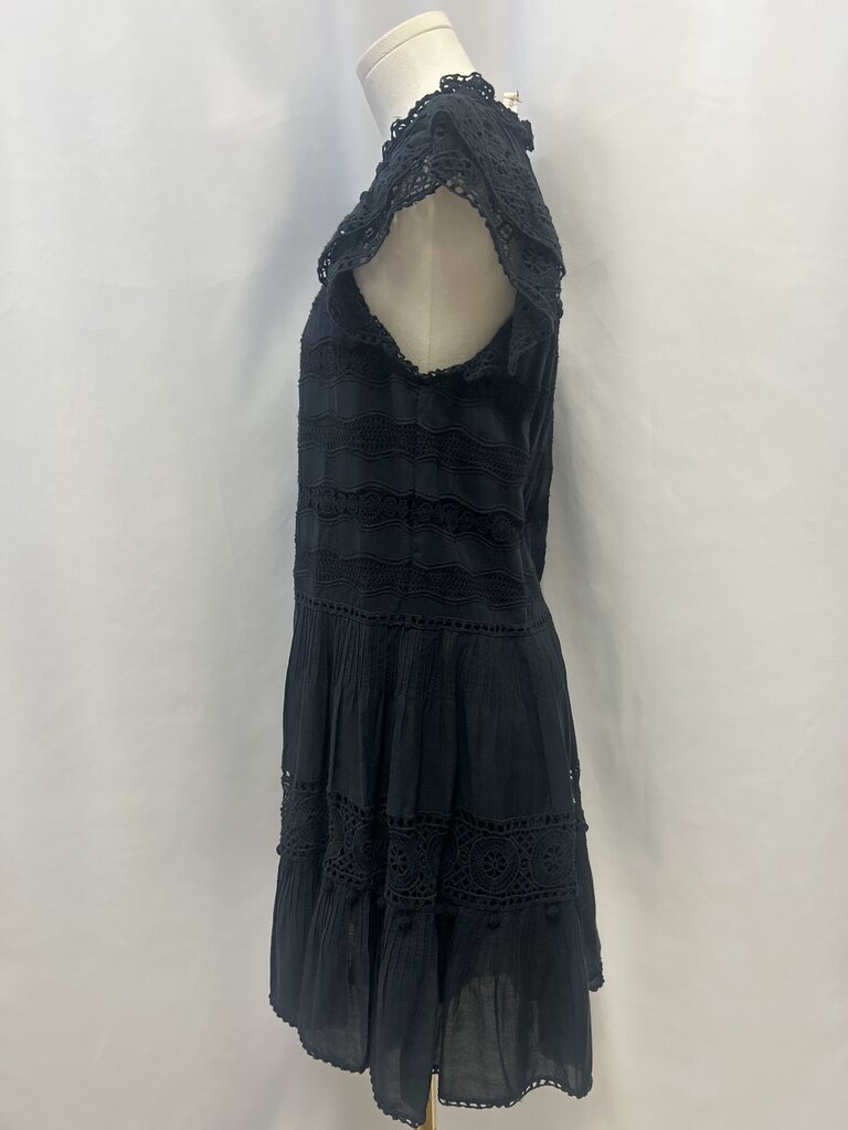 Ulla Johnson Eyelet Ruffle Sleeve Mini Dress