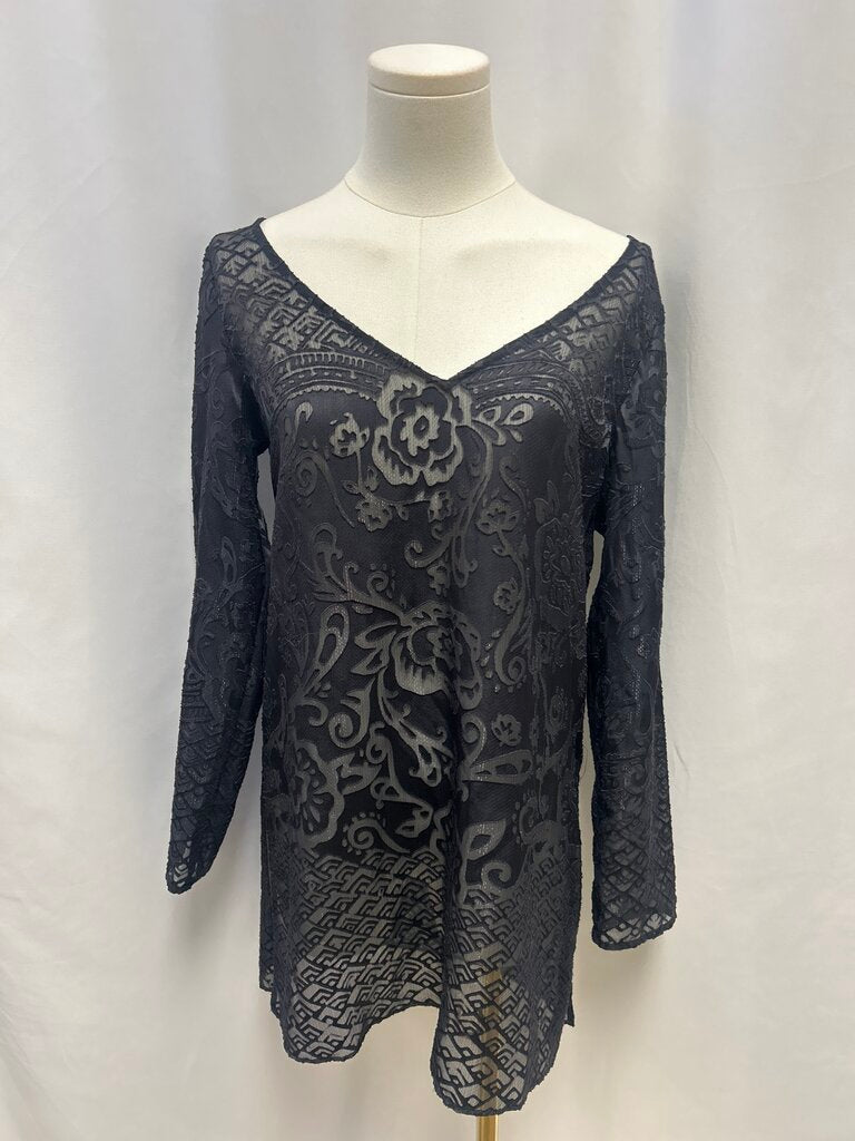 Calypso St. Barth Sheer Floral Tunic