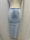 ASTR Knit Gingham Skirt NWT