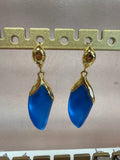 Alexis Bittar Cobalt Drop Earring w/Bag