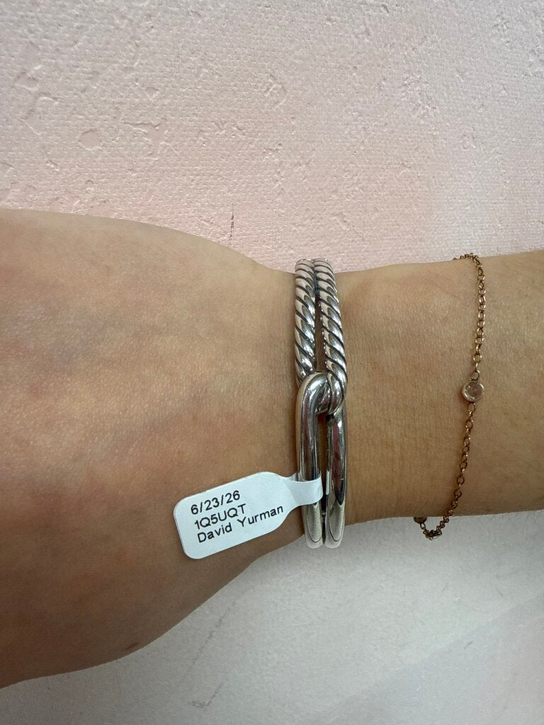 David Yurman Silver Labyrinth Single Loop Bracelet