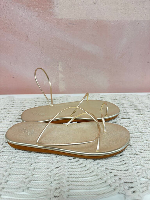 Ancient Greek Sandal Gold Sandal w/Bag