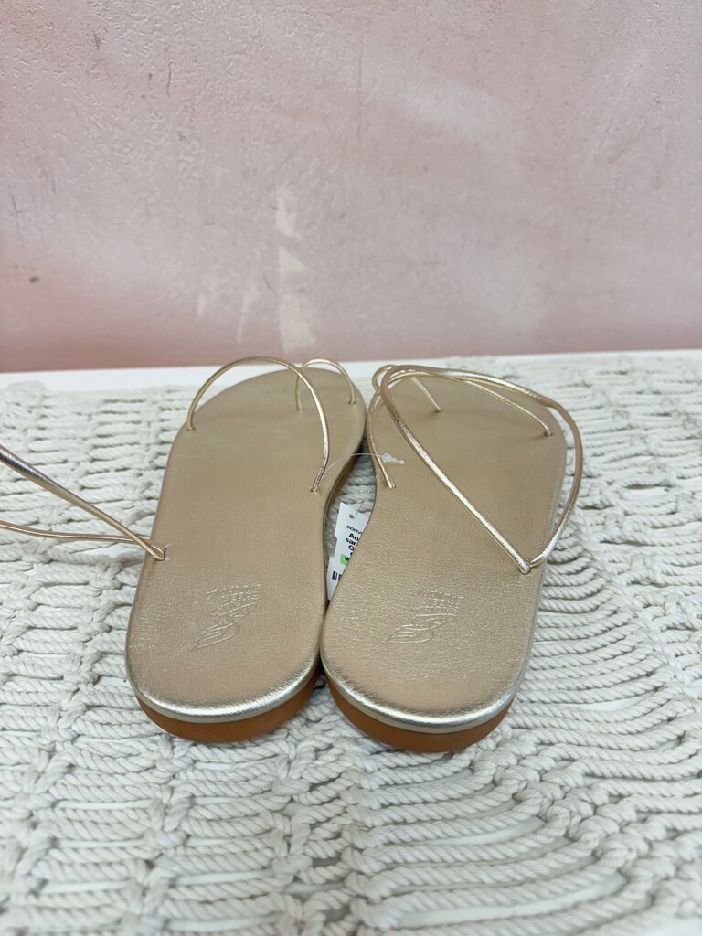 Ancient Greek Sandal Gold Sandal w/Bag