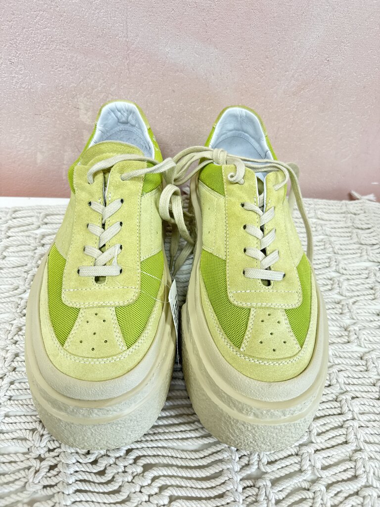Maison Margiele Lime Green Platform Snekaer