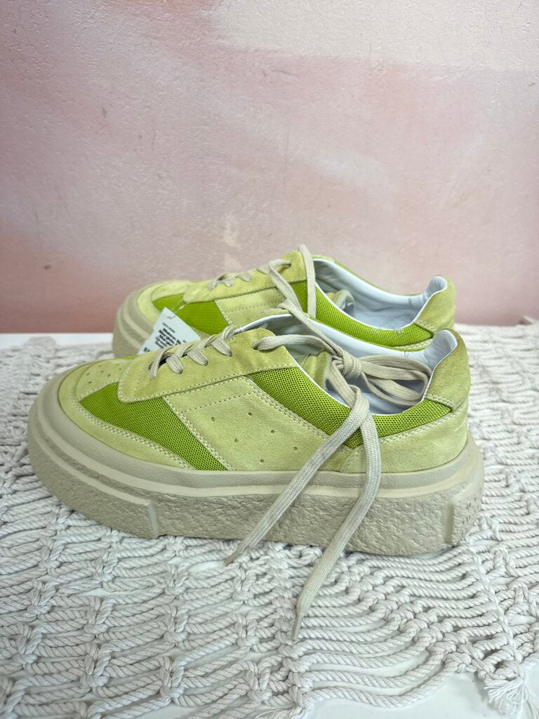 Maison Margiele Lime Green Platform Snekaer