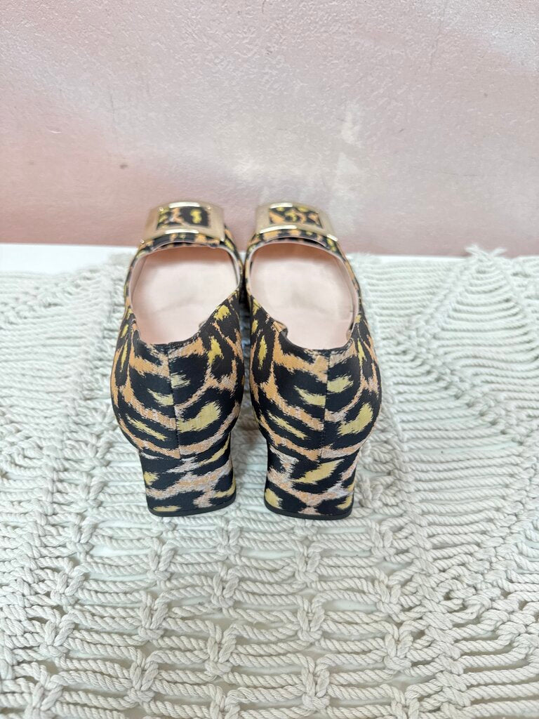 Roger Vivier Animal Print Block Heel