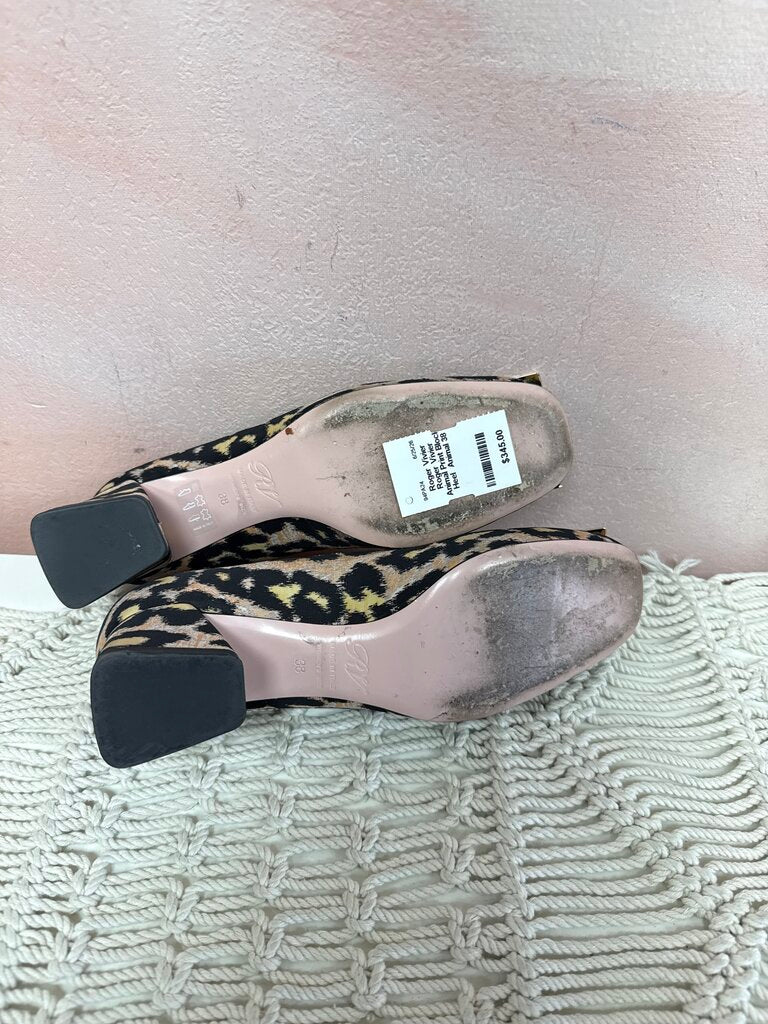 Roger Vivier Animal Print Block Heel