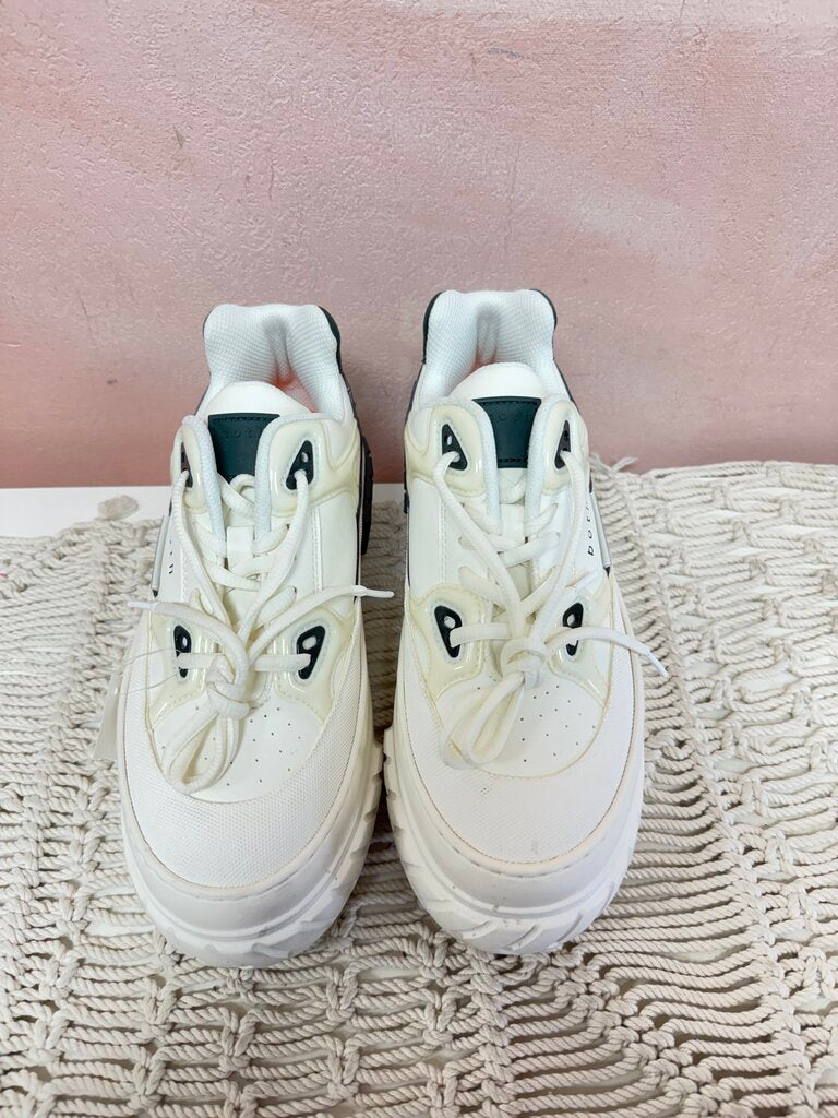 both White Platform Sneaker