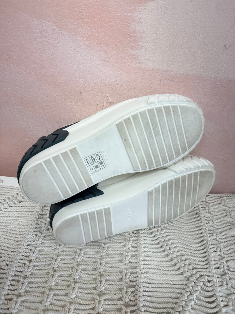 both White Platform Sneaker