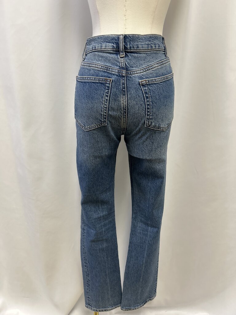 Reformation Straight Leg Medium Wash Jean