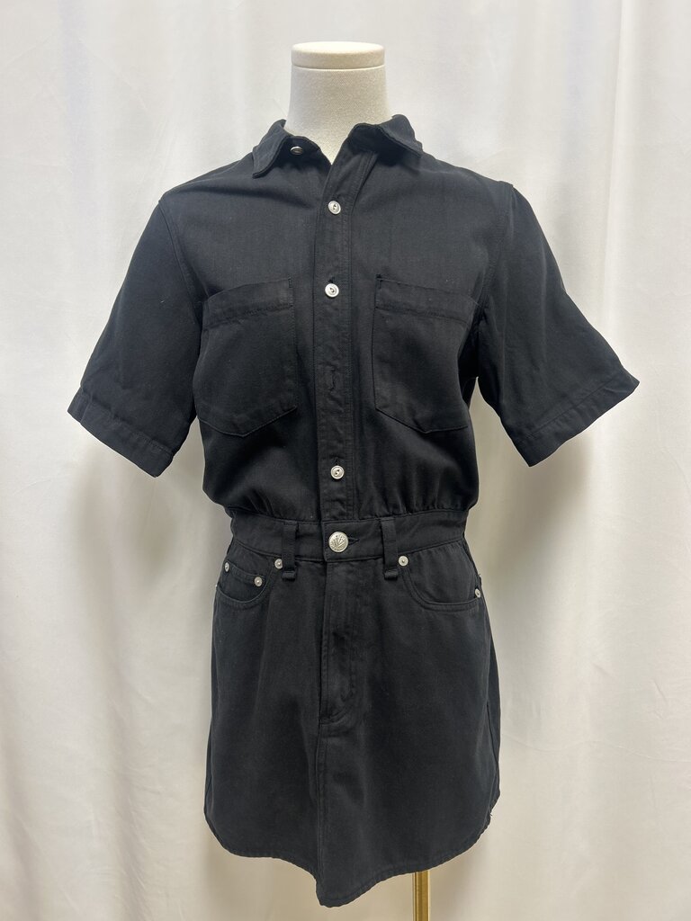 rag & bone Black Denim Romper
