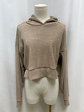 Alo Off Camel Ribbed Hoodie