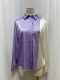 alice + olivia Purple and White Blouse NWT