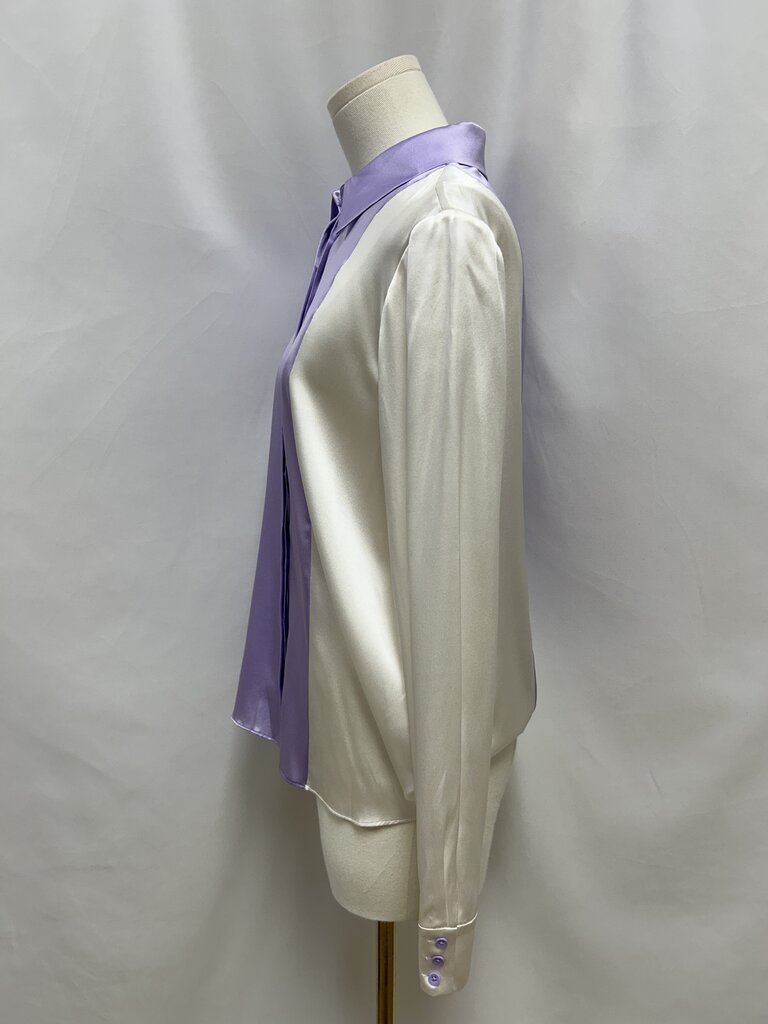 alice + olivia Purple and White Blouse NWT