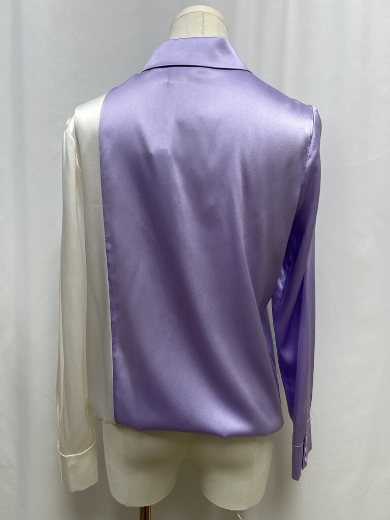 alice + olivia Purple and White Blouse NWT