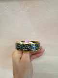 Hermes Black and White Paris Wide Bangle w/Bag
