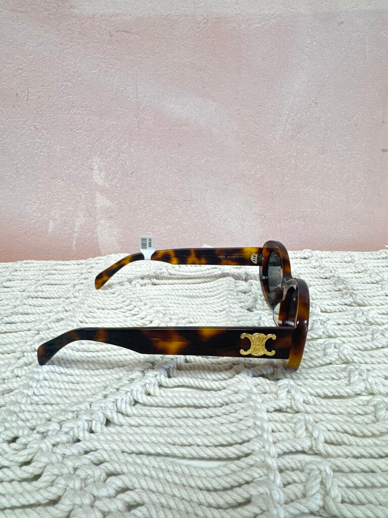 Celine Tortoise Triomphe Sunglasses w/Case