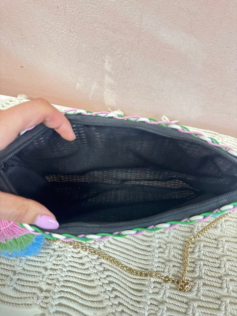 Squeeze de Citron Pastel Woven Shoulder Bag