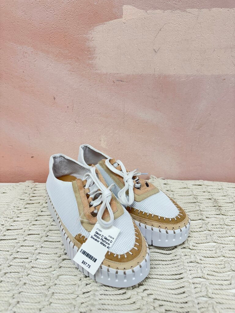 Silent D White Platform Sneaker