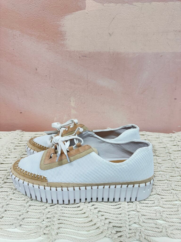Silent D White Platform Sneaker