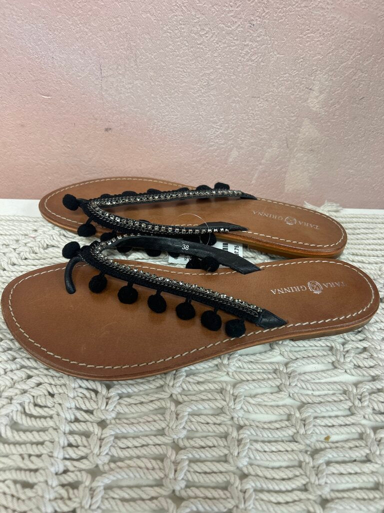 Tara Grinna Pom Pom Flip Flop