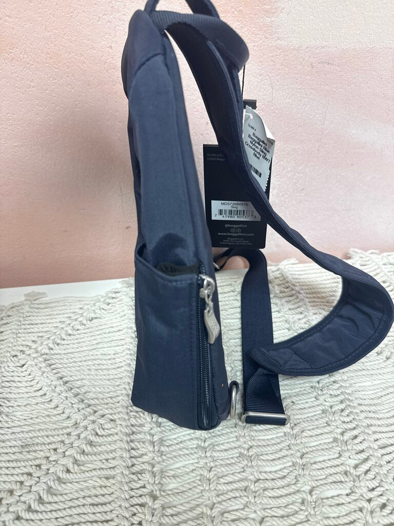 Baggallini Blue Nylon Sling Crossbody NWT