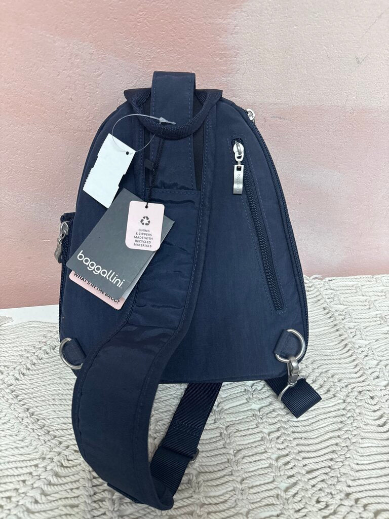 Baggallini Blue Nylon Sling Crossbody NWT