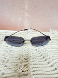 Chanel Square Metal Frame Sunglasses w/Box