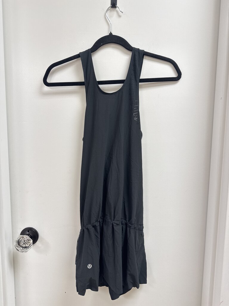 Lululemon Black Cinch Hem Tank