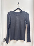 Lululemon Black Perforated Long Sleeve Tee