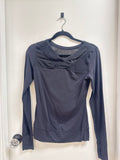 Lululemon Black V-Neck Long Sleeve Tee