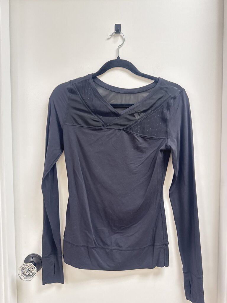Lululemon Black V-Neck Long Sleeve Tee