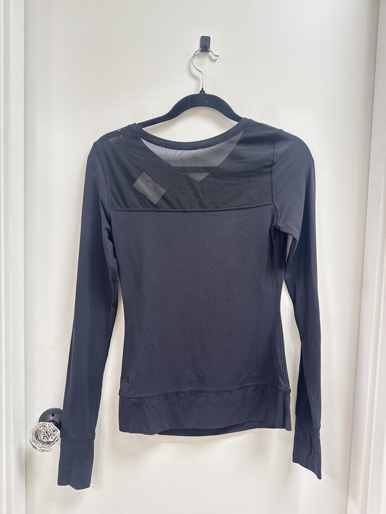 Lululemon Black V-Neck Long Sleeve Tee