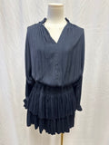 Current Air Navy Smocked Mini Dress