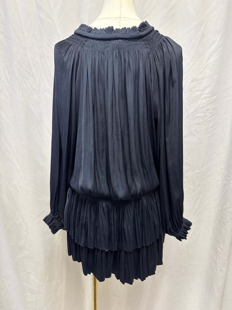 Current Air Navy Smocked Mini Dress