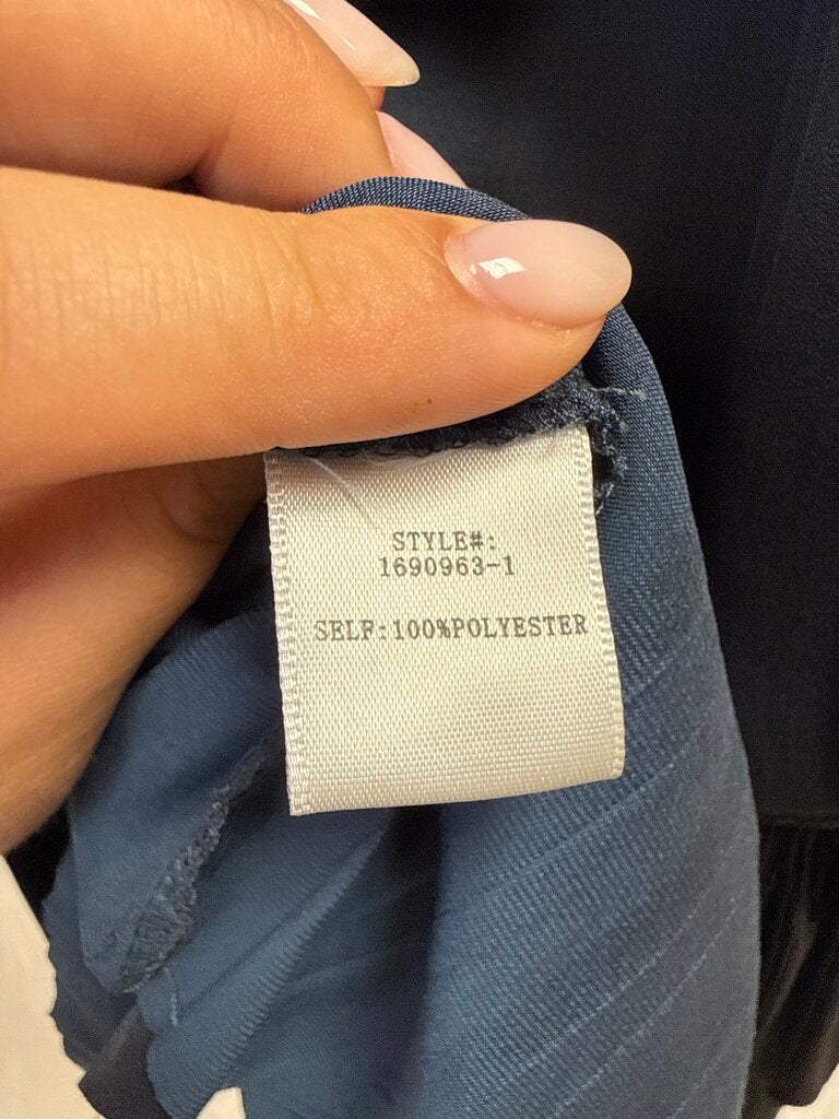 Current Air Navy Smocked Mini Dress