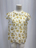 Doen Ivory Floral Ruffle Top