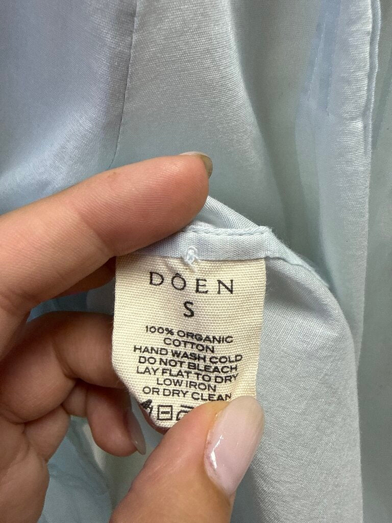 Doen Light Blue Boho Top