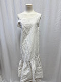 Isa Arfen White Drop Waist Dress