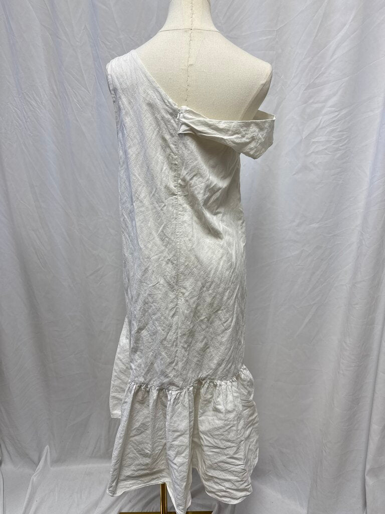 Isa Arfen White Drop Waist Dress