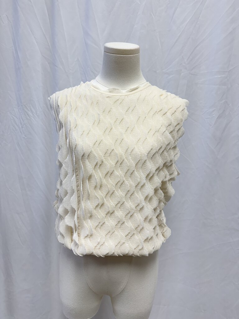 Ulla Johnson Ivory Scalloped Top
